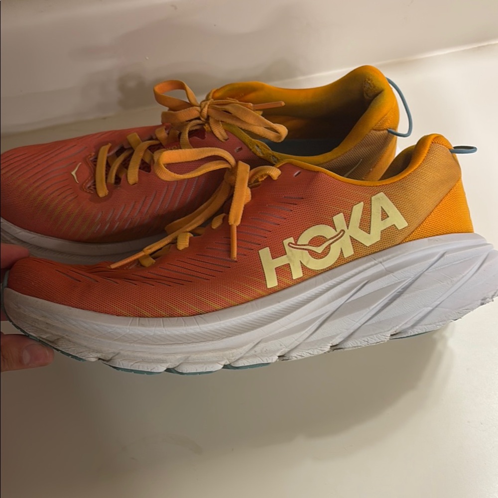 Hoka Vibrant Orange Athletic Shoes